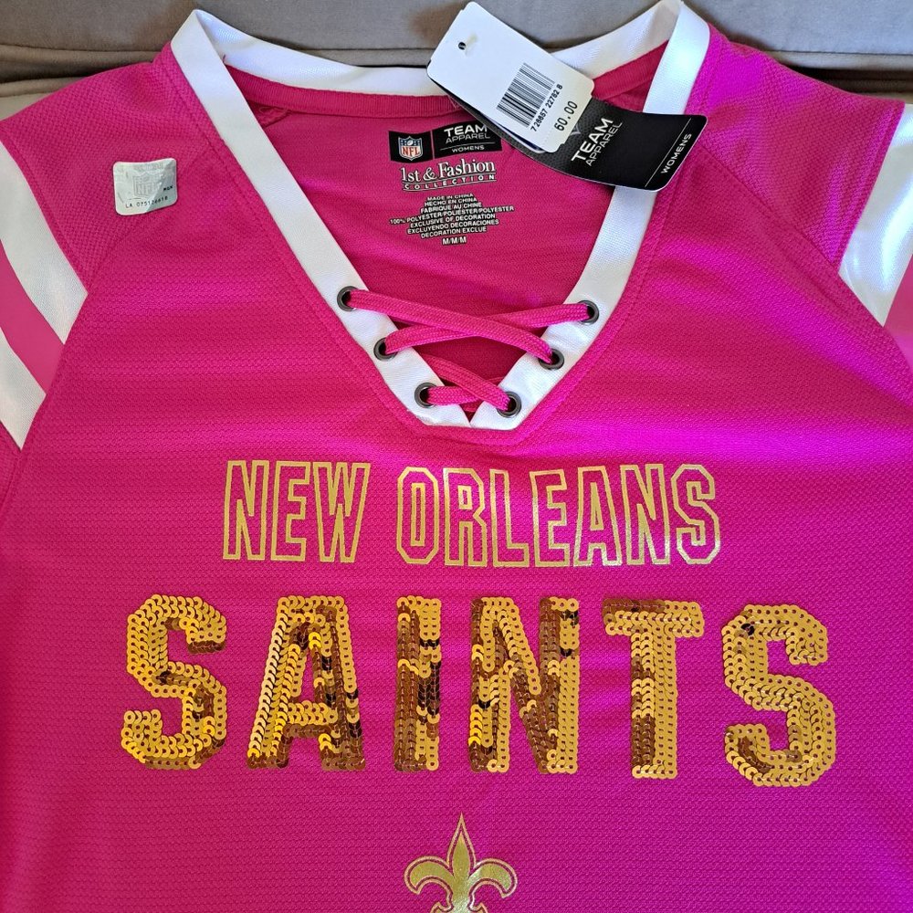 Not bright pink New Orleans Saints women's jers